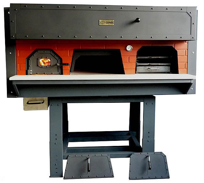 Forno a pizza professionale - D100FB - AS Term - a legna / a libera  installazione / a 1 camera