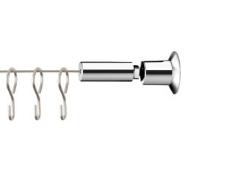Set Cavo Acciaio 50m PVC - Con Tenditori E Morsetti, Per Stendibiancheria, Giardinaggio, Fai Da Te