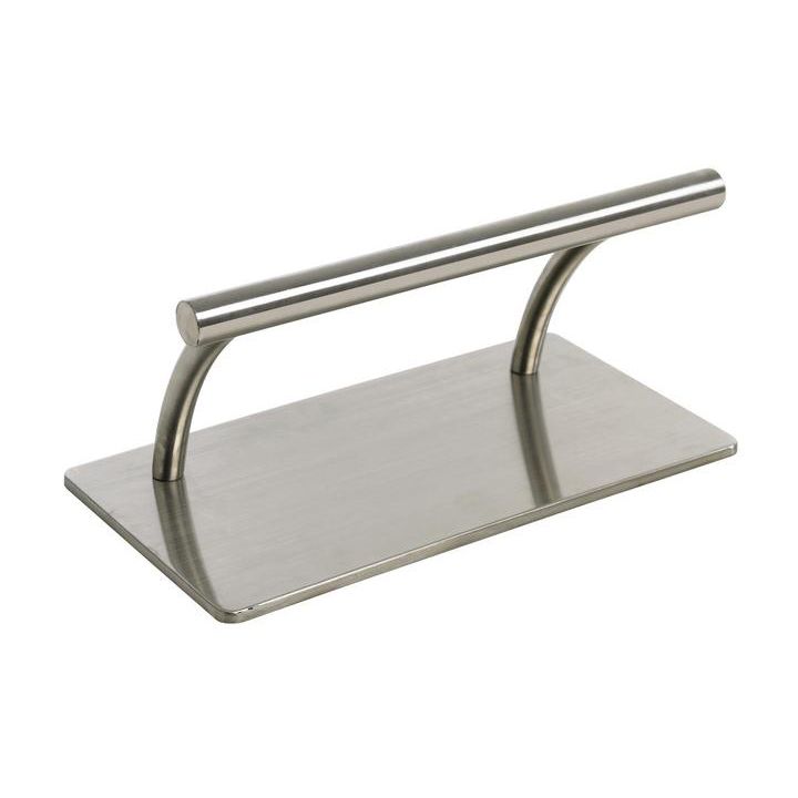 Poggiapiedi In Acciaio Inox Per Saloni – 30x19 Cm, Ergonomico, Base Rettangolare Antiscivolo, Per Parrucchieri E Centri Estetici