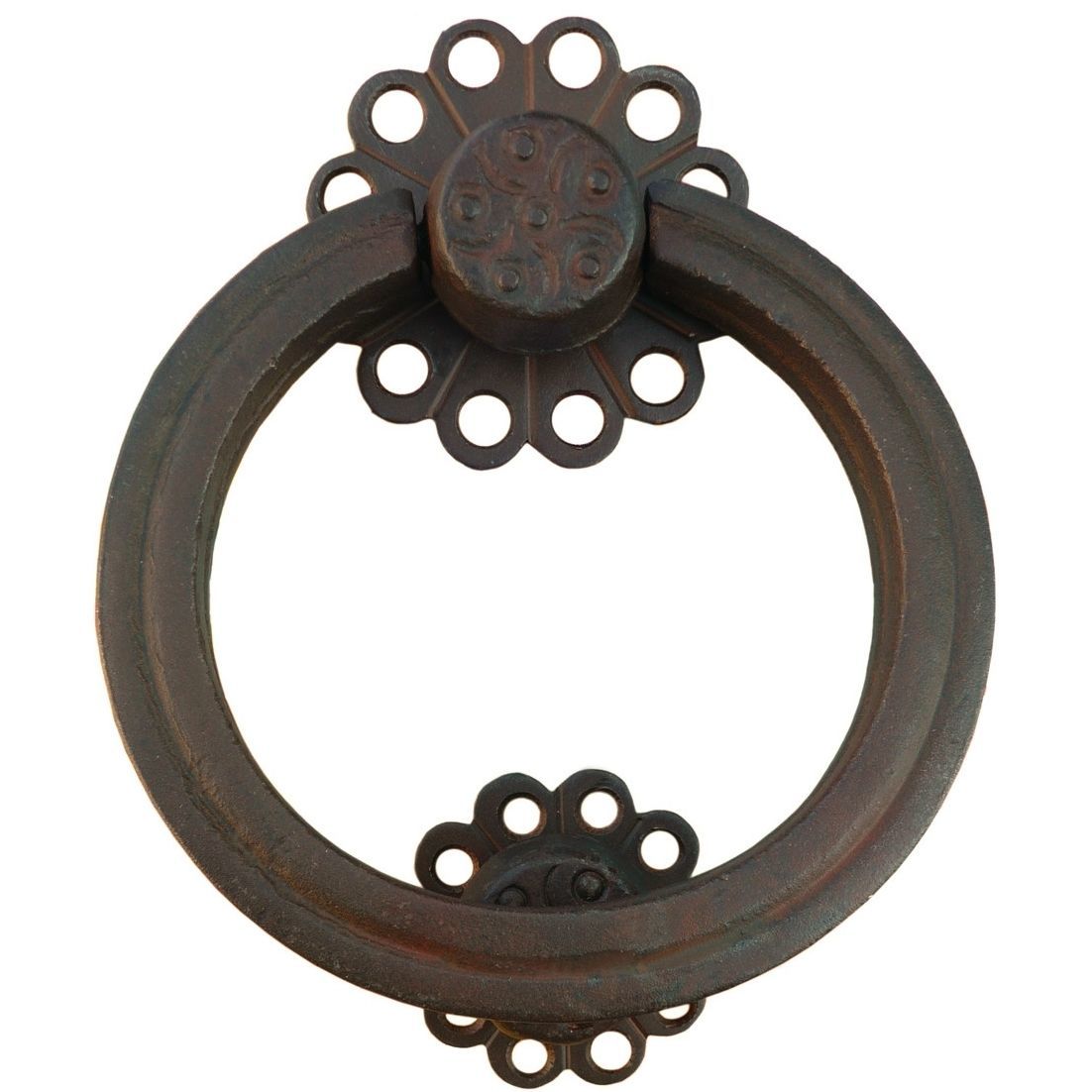 Battente Porta Vintage A Forma Di Gufo - In Ferro Battuto Per Porte Principali Ed Esterni