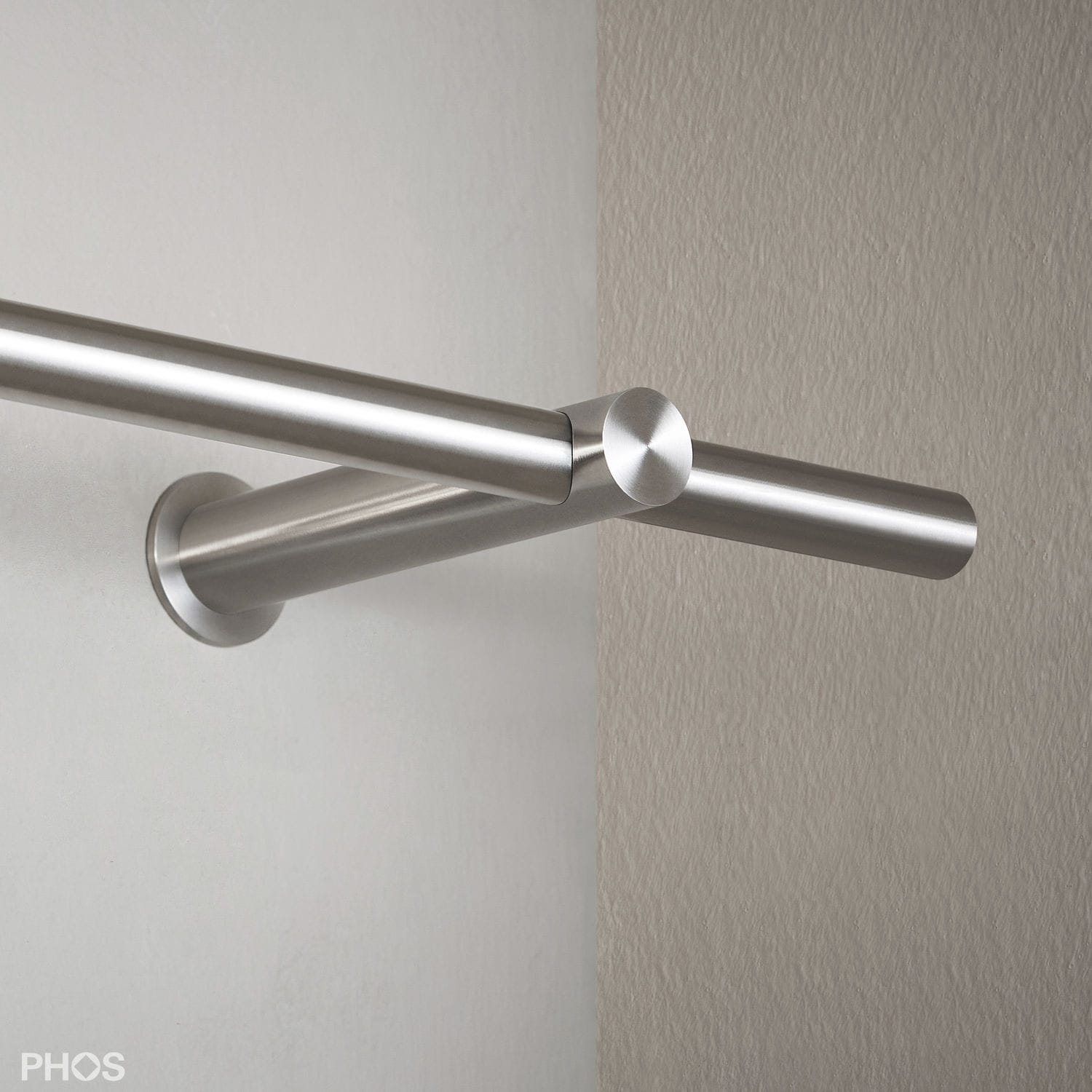Asta Tenda Doppia 420cm Acciaio Antico - Design Parete Professionale