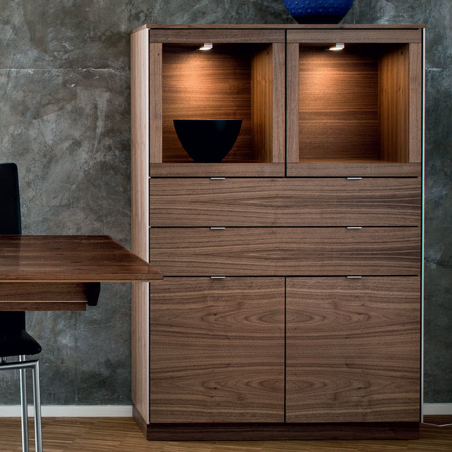 Credenza alta 923 Skovby moderna / in wengé / in noce