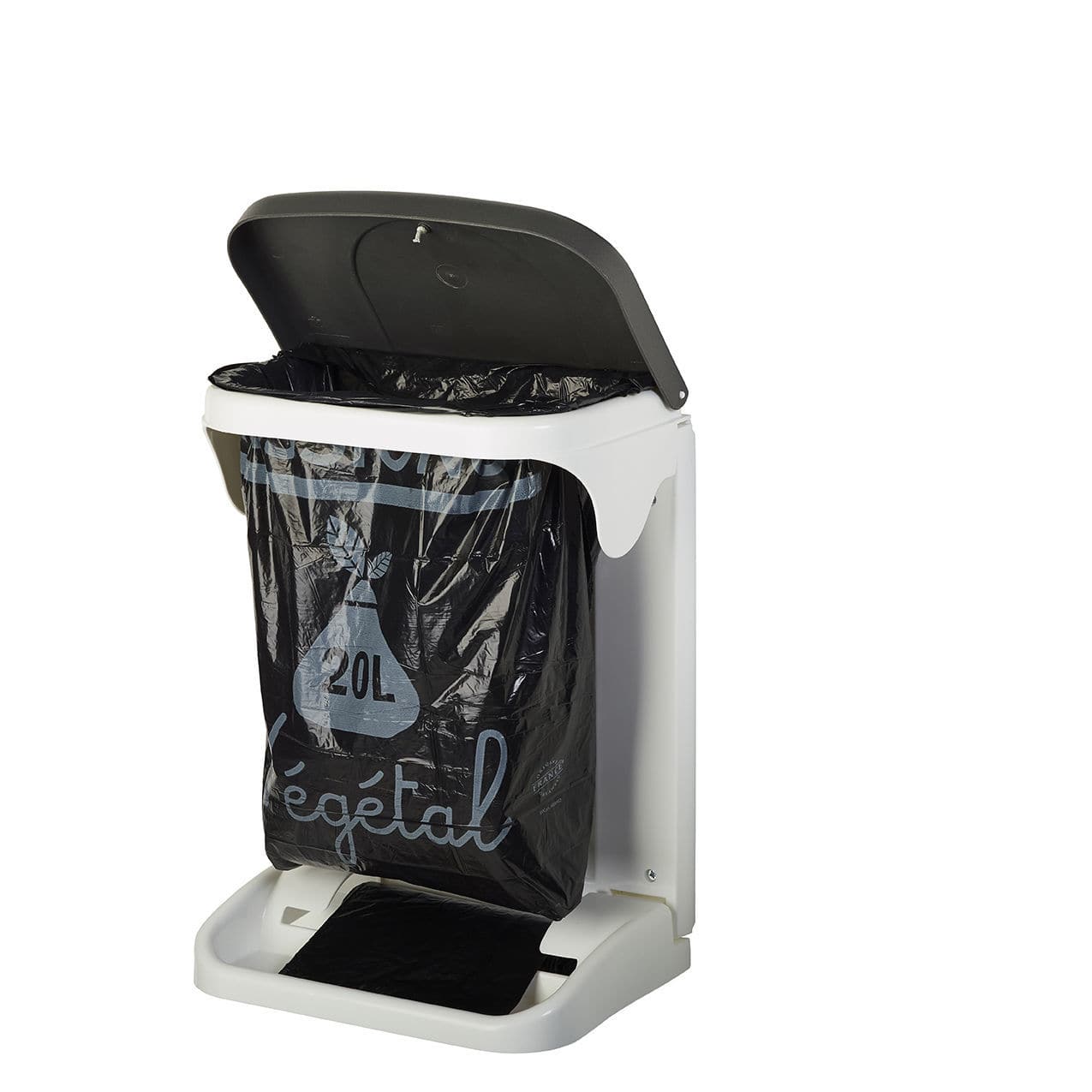 METRO Professional Supporto Per Sacco Spazzatura Con Pedale, In Acciaio Inox, Fino A 110 L, Con Ruote Frenanti