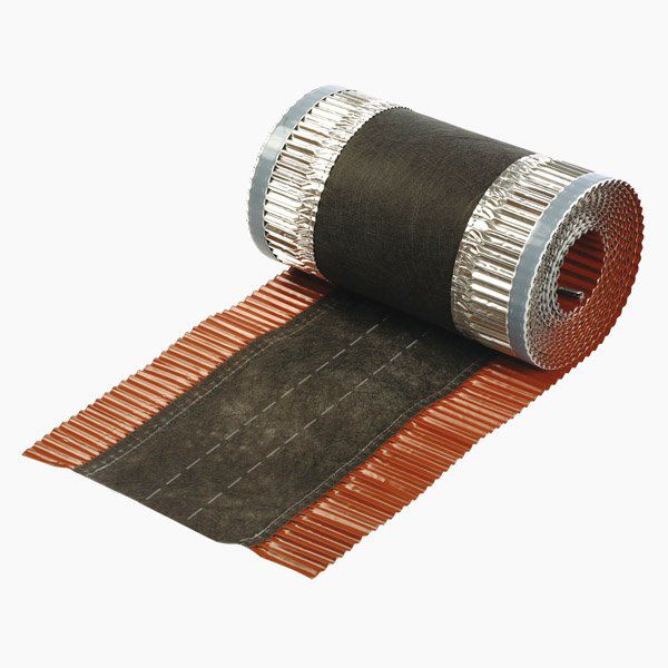 Sottocolmo Ventilato In Alluminio Microforato - Rotolo 5m X 300mm, Colore Rosso Mattone RAL 8004