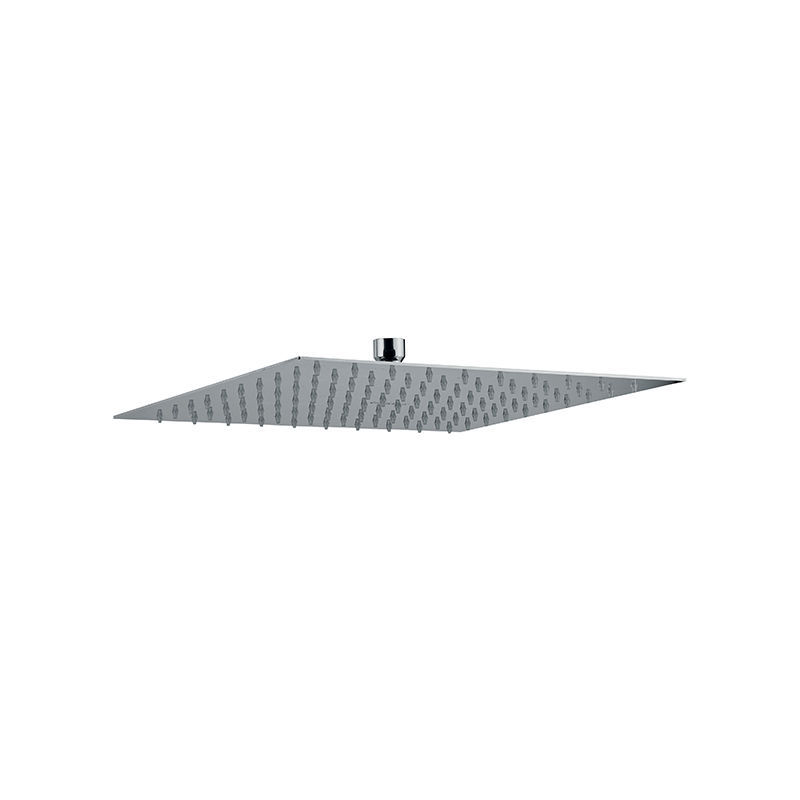 VBFF Soffione Doccia Quadrato 30,5 Cm Cromato - Doccia A Pioggia Con Alta Pressione, Ugelli Anticalcare In Silicone, Acciaio Inox