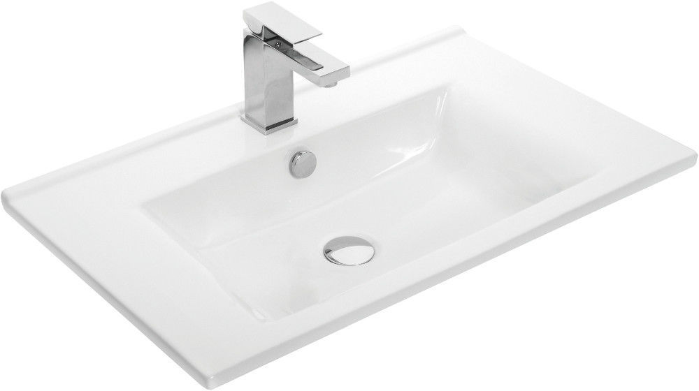 Lavabo in ceramica di 80 cm ultrapiatto Cygnus Bath