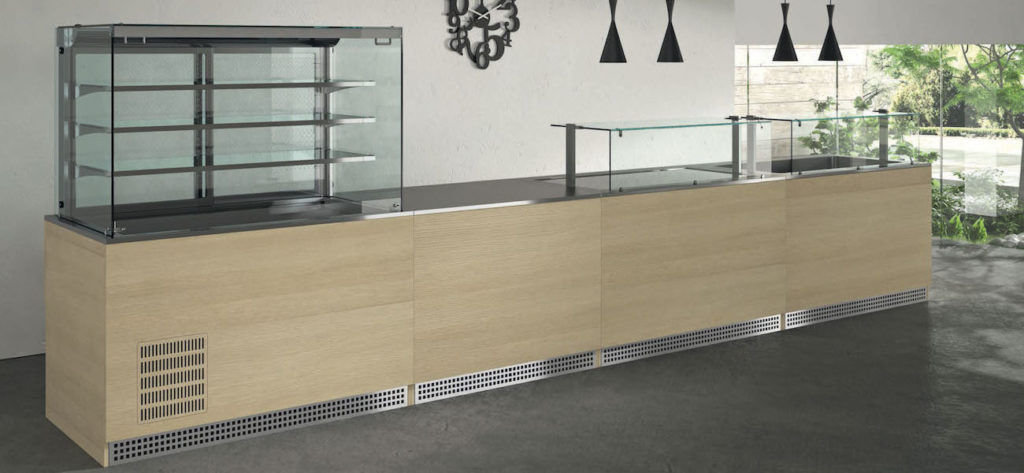 Vetrina moderna SUPREME EMAINOX SRL in vetro / in ceramica / a vista