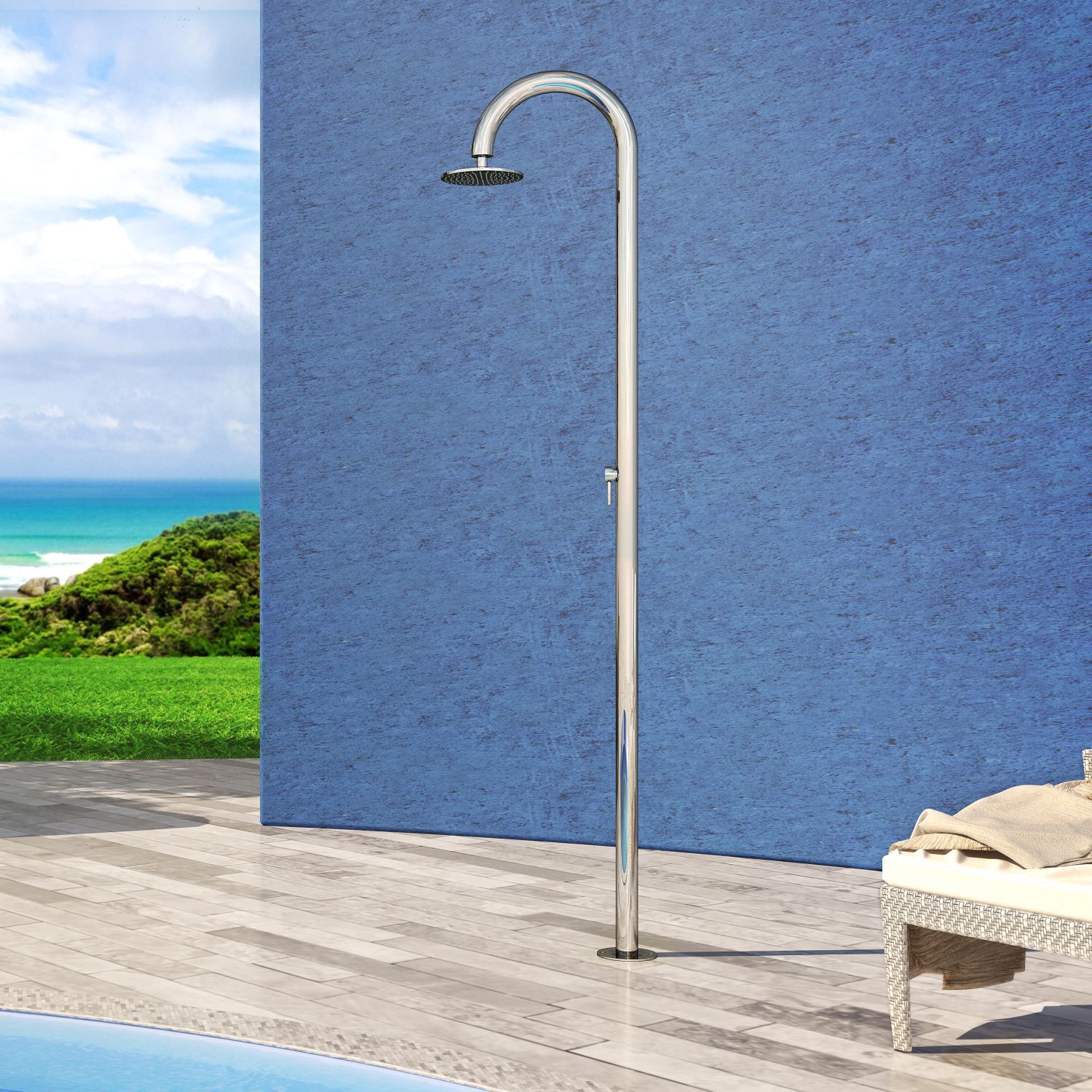 doccia da esterno per piscina