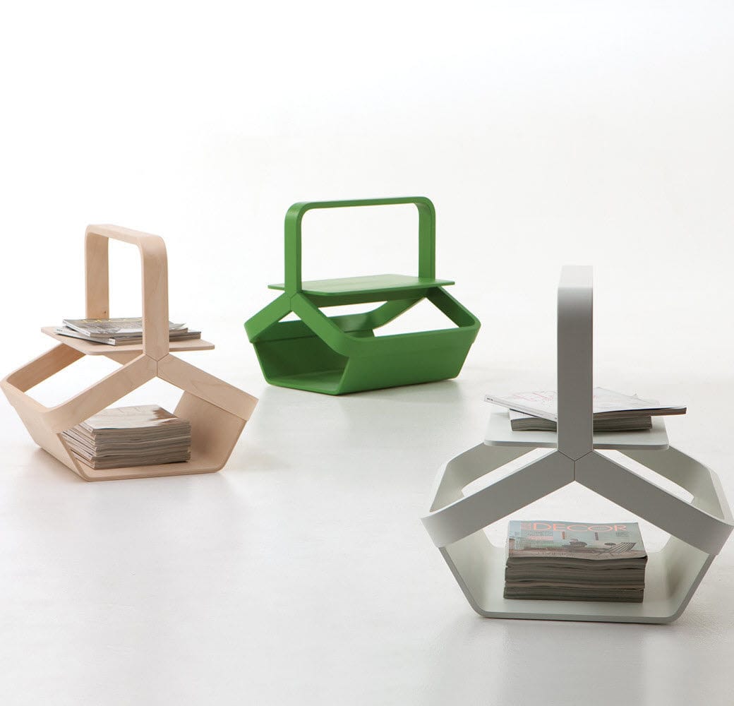 Portariviste Pieghevole In Tela E Bambù - Design Boho Per Casa E Ufficio - Foto 8