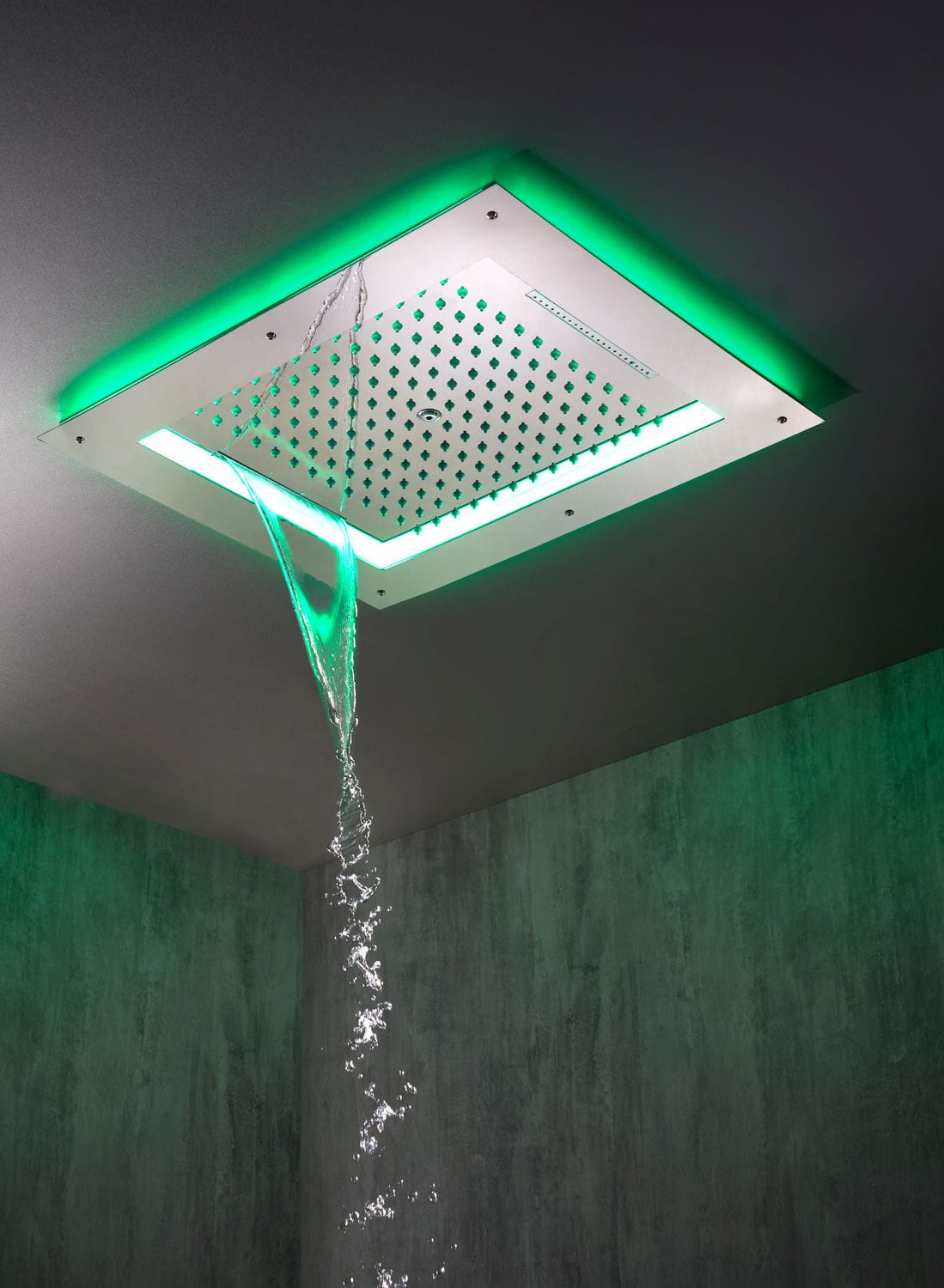 Soffione Doccia A Pioggia Quadrato LED 20x20cm - Cambia Colore Con L'acqua - Foto 8