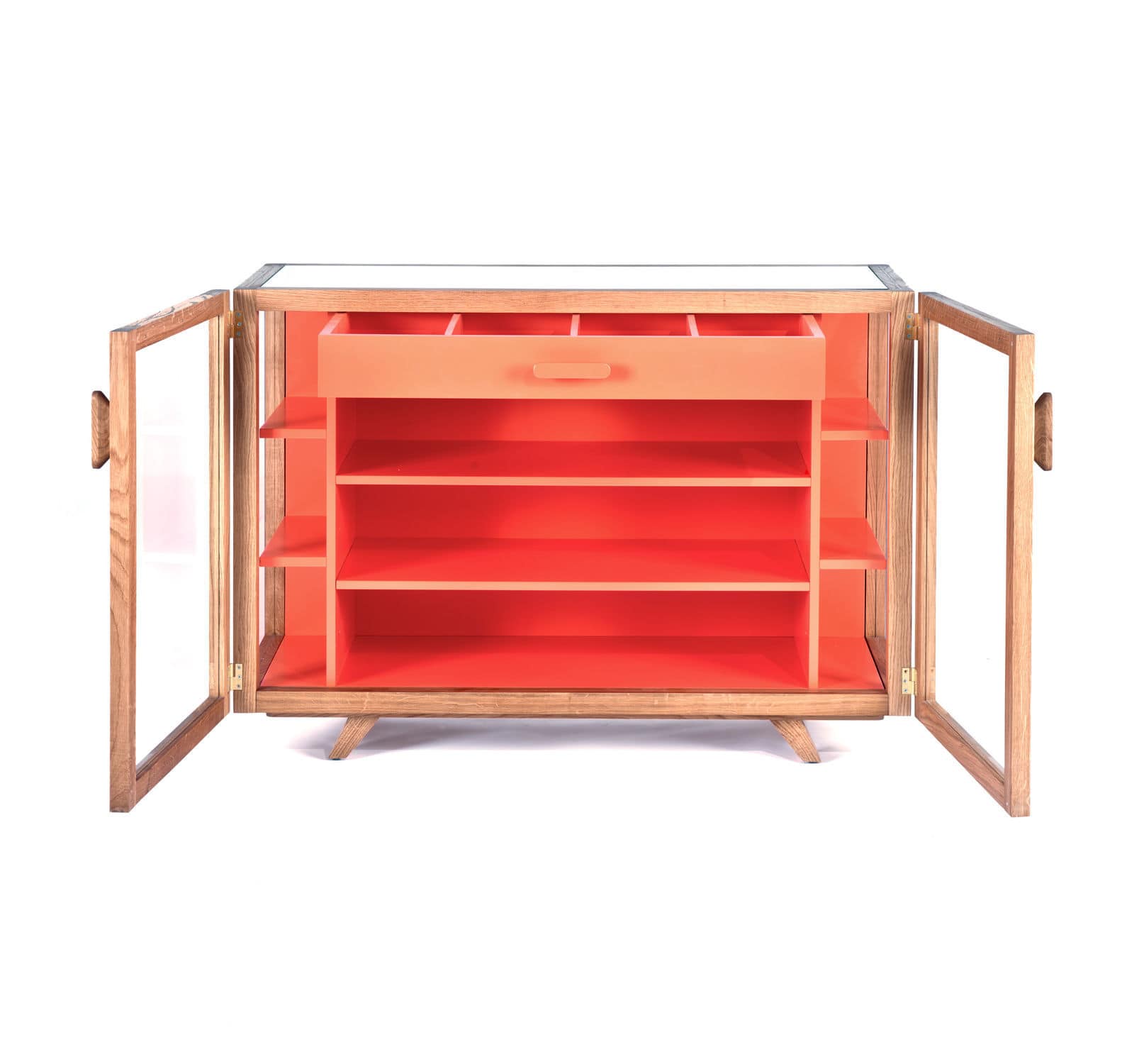 Vetrina Moderna VITRINA Case In Rovere In Vetro Contract