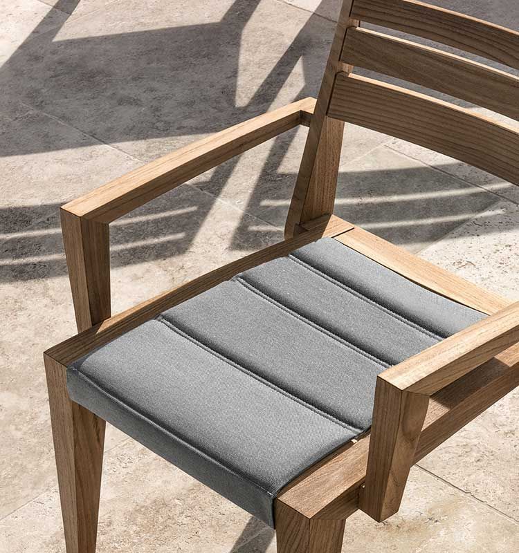 Casatessile Canyon Cuscino coprisedia Rotondo Imbottito per Sedia Cucina. Made in Italy - Arancio