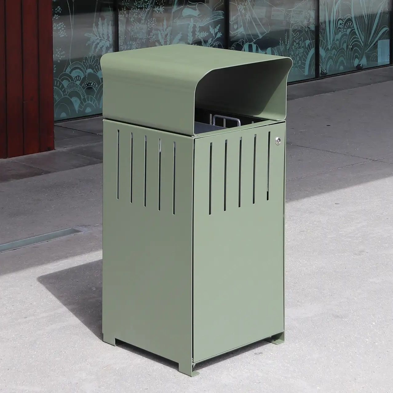 Hjh OFFICE CLEAN V Cestino Intelligente 50L Con Sensore A Infrarossi - Apertura Automatica E Display LED - Lamiera D'Acciaio Nero - Per Ufficio E Casa