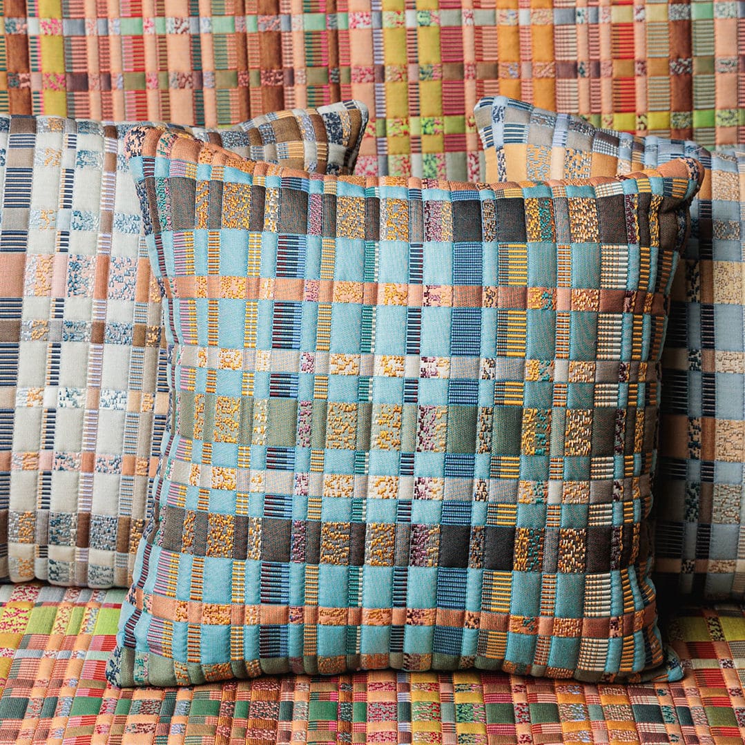 Kt KILOtela - Tessuto al metro di tela stampata digitale - Half Panama 100% cotone - Larghezza 280 cm - Lunghezza a scelta 50 in 50 cm | Foglie Ginkgo - Grigio, Giallo Oro