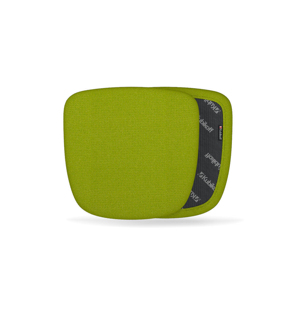 Cuscino semplice e a tinta unita per sedia, con lacci, a forma di D, da utilizzare in cucina, sala da pranzo, giardino o patio, Green, D- shape38cmx38cm