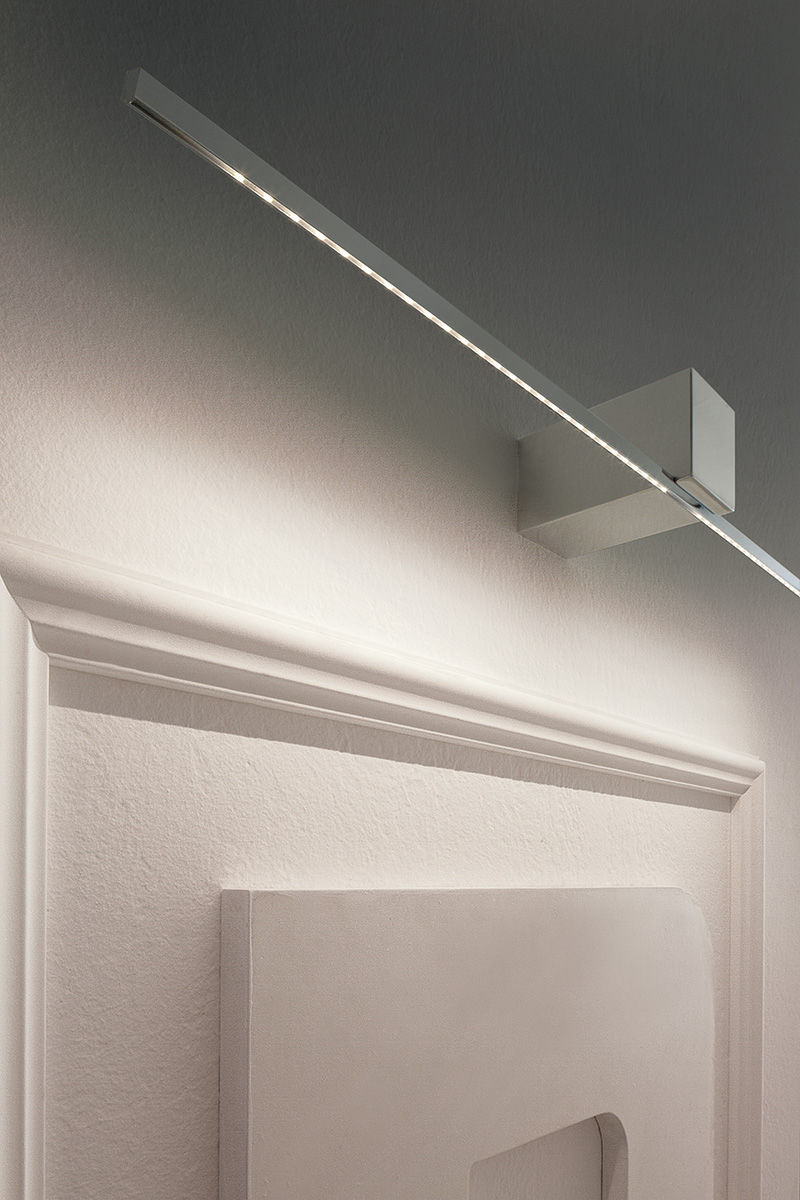 Applique per quadri moderna ORIZZONTE in ottone / LED / lineare