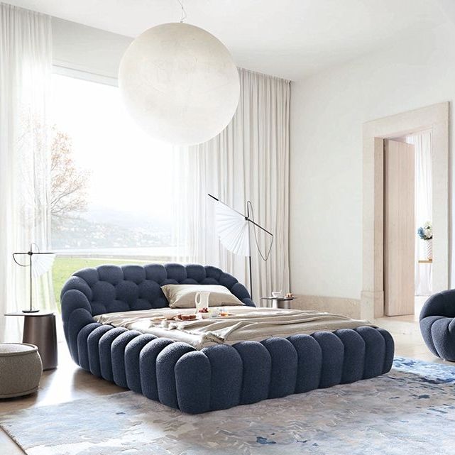 Letto matrimoniale BUBBLE ROCHE BOBOIS moderno / imbottito / con