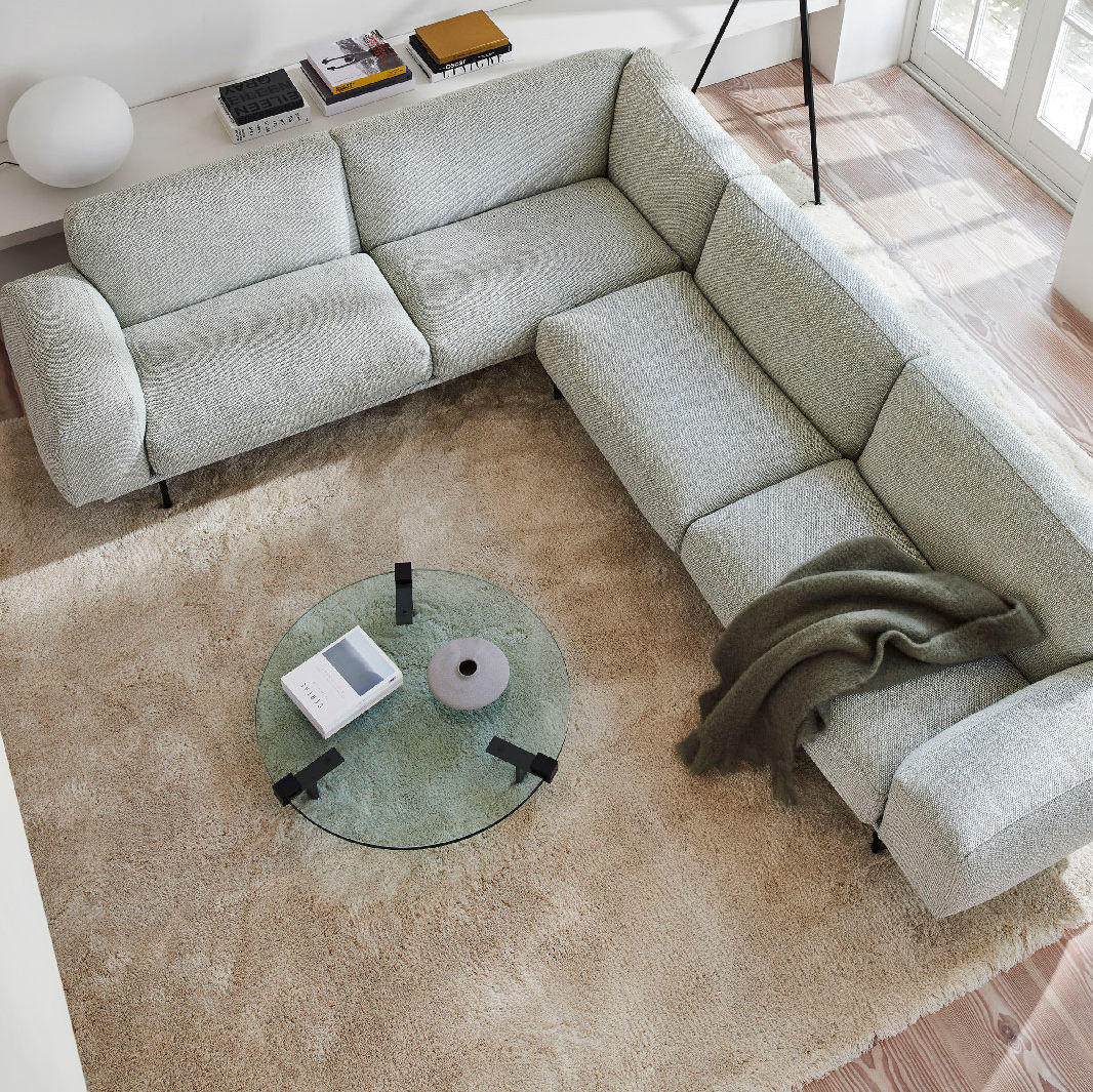 Tappeto moderno Merino Carpet Sign a tinta unita / in lana della