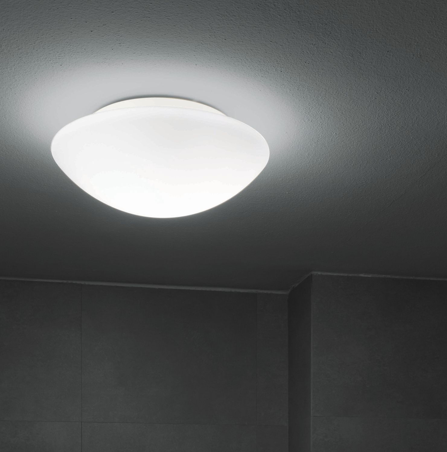 Navaris Plafoniera LED Rotonda Dimmerabile 29,3 Cm – Retroilluminazione, 18W, 4000K, Bianco Neutro, 1700 Lumen, Per Soffitto