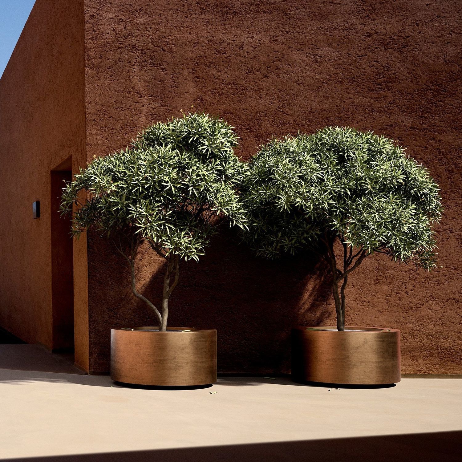 Siena Garden Fioriera Rotonda In Terracotta 44 Cm, Plastica Resistente Agli Urti, Per Piante Da Balcone E Giardino - 5