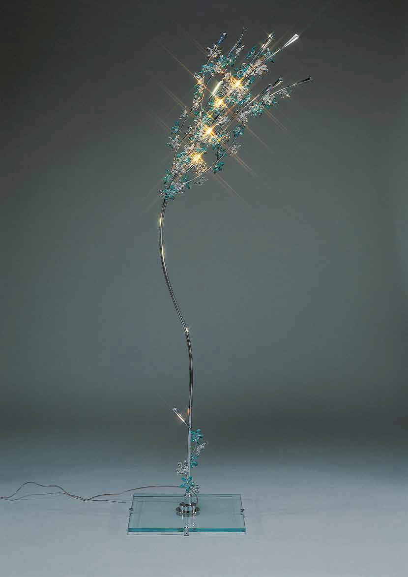 Lampada da terra MARTINI Illuminazione in alluminio / in cristallo