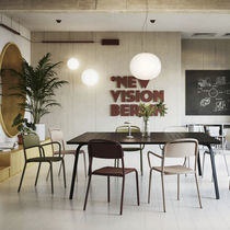 Sedia visitatore moderna / in rovere / in...