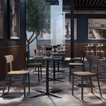 Sedia da pranzo moderna / in rovere / con...
