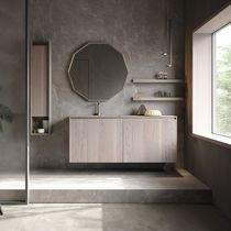 Mobile lavabo sospeso / in legno / moderno...