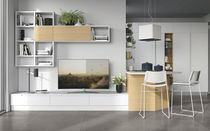 Parete attrezzata TV moderno / in legno