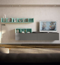 Parete attrezzata TV moderno / in legno