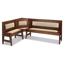 Panca moderna / in legno / con schienale