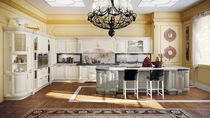 Cucina classica / in legno / con isola /...