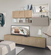 Parete attrezzata TV moderno / in legno