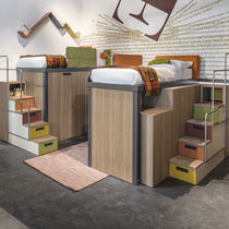 Letto a soppalco / singolo / moderno / per...