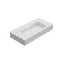 Lavabo da appoggio / in ceramica / rettangolare...