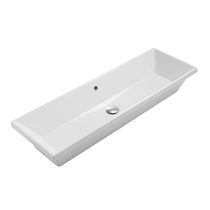 Lavabo sottopiano / in ceramica / rettangolare...