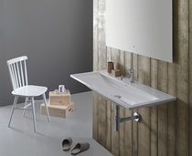 Lavabo sospeso / in ceramica / con specchio...