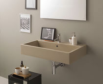 Lavabo sospeso / in ceramica / rettangolare...