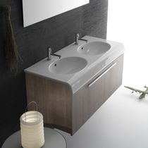 Mobile lavabo doppio / sospeso / in legno...