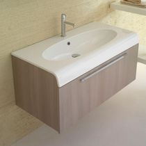 Mobile lavabo sospeso / in legno / moderno...