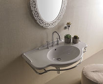 Lavabo sospeso / in ceramica / moderno /...