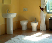 Lavabo da terra / in ceramica / moderno