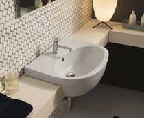 Lavabo da semincasso / in ceramica / ovale...