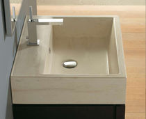 Lavabo da appoggio / in pietra / rettangolare...
