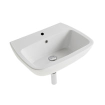 Lavabo sospeso / in ceramica / rettangolare...