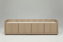 Credenza moderna / in legno laccato / in...