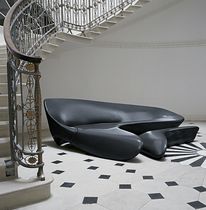 Divano d'angolo / design organico / in tessuto...