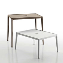 Tavolo d'appoggio moderno / in iroko / in...