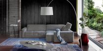 Divano d'angolo / moderno / grigio / bianco