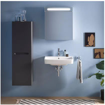 Lavabo sospeso / in ceramica / 1 foro /...